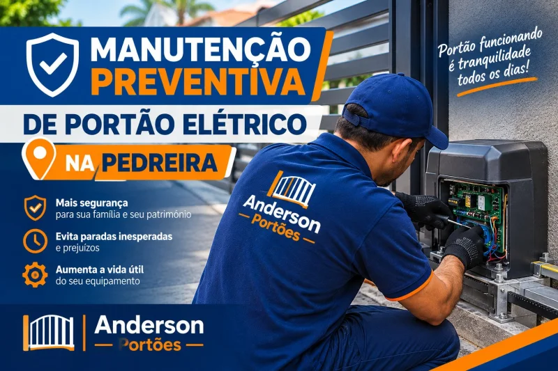 Manutenção Preventiva de Portão Elétrico na Pedreira