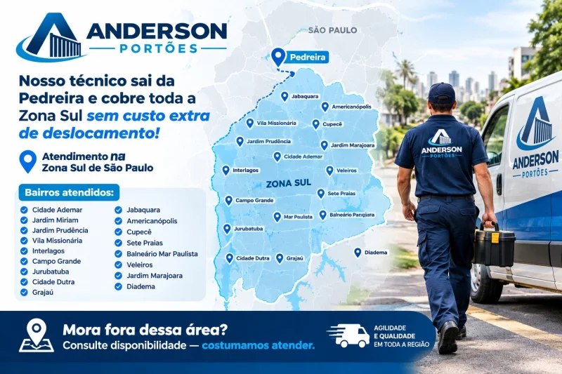 Onde Atendemos: Pedreira e Zona Sul de São Paulo